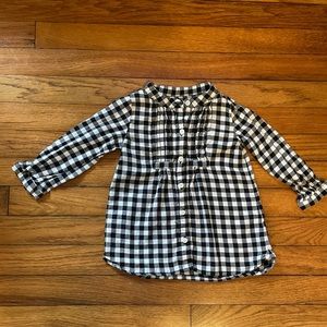 Black Plaid Button Up